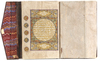 A RARE QURAN MINIATURE, TURKEY, COPIED IN CONSTANTINOPLE 1288 AH/1871 AD BY FATIMAH, LLE DE OMAR AL-QUNUTI