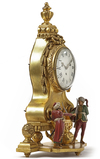 A GILT WOODEN TABLE-CLOCK, FRANCE, SOUTH-GERMANY OR AUSTRIA, EARLY 19TH CENTURY