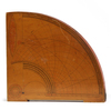 AN OTTOMAN WOODEN ASTROLABE QUADRANT, SIGNED OSMAN NURI, TURKEY, DATED 11 SAFAR 1281 AH /16 JULY 1864 AD