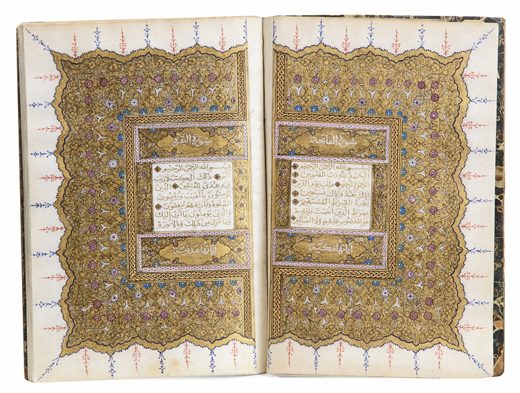 AN OTTOMAN ILLUMINATED QURAN IN GOLD, TURKEY,  ISTANBUL, DATED, 10TH ZU-AL-HIJAH 1154 AH/1733 AD