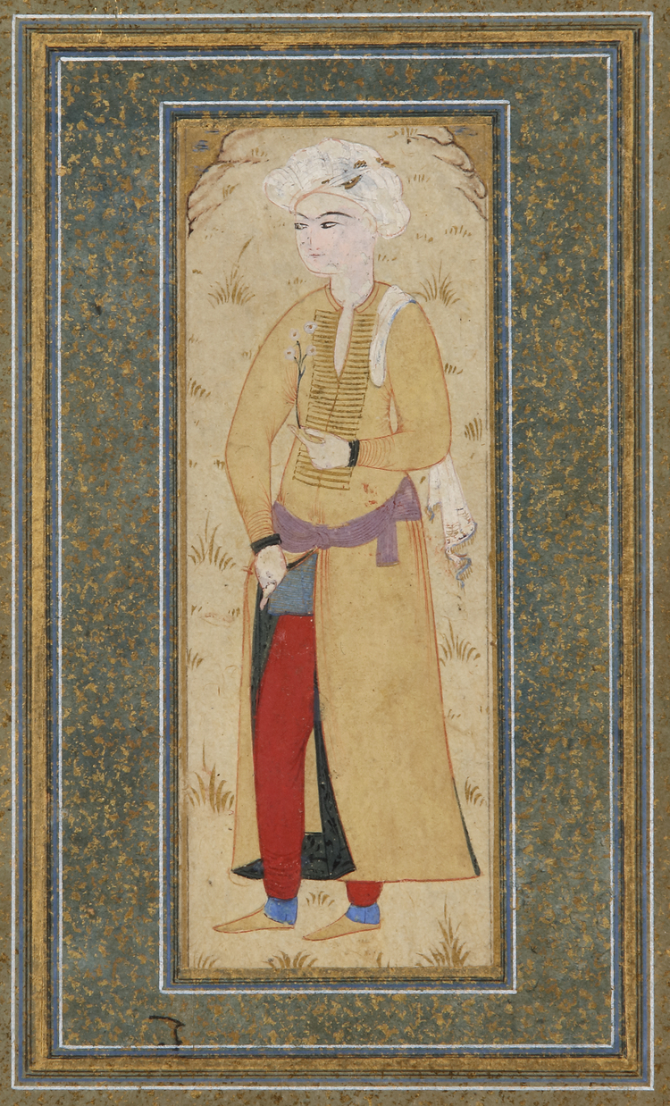AN OTTOMAN PORTRAIT OF A HANDSOME YOUTH, TURKEY, 17TH CENTURY