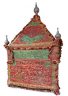 AN OTTOMAN METAL-THREAD EMBROIDERED MAHMAL COVER MADE BY ORDER OF SULTAN ABDULHAMID II, EGYPT, LATE 19TH CENTURY