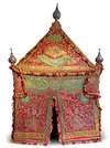 AN OTTOMAN METAL-THREAD EMBROIDERED MAHMAL COVER MADE BY ORDER OF SULTAN ABDULHAMID II, EGYPT, LATE 19TH CENTURY