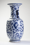 A CHINESE BLUE AND WHITE 'FU BATS' VASE, 19TH-20TH CENTURY