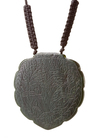 A TIMURID JADE TALISMAN OF FLAT-SIDED HEART FORM, 15TH, EARLY 16TH CENTURY