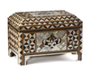 An Ottoman mother of pearl and tortoiseshell inlaid chest