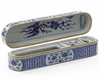 A CHINESE BLUE AND WHITE PENCIL BOX AND COVER, CHINA, QING DYNASTY (1644-1911)