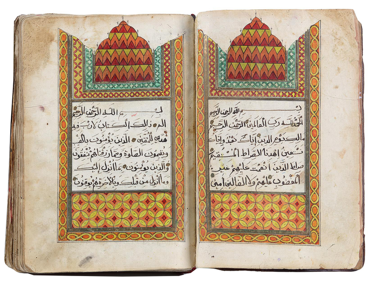 A QURAN WRITTEN BY NAJDI MUHAMMAD IBN OMAR FAKHIRI, SAUDI ARABIA, NAJD, 1243 AH/1827AD