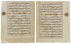 A QURAN SECTION IN MAGHRIBI SCRIPT, NORTH AFRICA OR ANDALUSIA, 13TH-14TH CENTURY