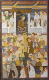 A MUGHAL PAINTING DEPICTING JAHANGIR IN DARBAR, INDIA, 20TH CENTURY