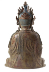 A LARGE CHINESE HEAVILY CAST BRONZE GUANYIN, CHINA, 19TH CENTURY