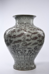 A LARGE CHINESE COPPER RED JAR,MING DYNASTY (1368-1644) OR LATER