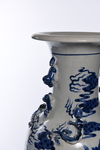 A PAIR OF LARGE CHINESE BLUE AND WHITE VASES