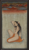 AN INDIAN MINIATURE OF A LADY, EARLY 20TH CENTURY