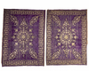 TWO OTTOMAN  SILVER AND GOLD  EMBROIDERED VELVET PANELS,TURKEY, 18TH-19TH CENTURY