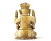 AN INDIAN SEATED GANESHA, 17TH CENTURY