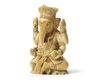 AN INDIAN SEATED GANESHA, 17TH CENTURY