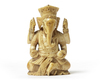 AN INDIAN SEATED GANESHA, 17TH CENTURY