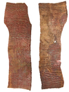 A SET OF ILKHANID SILK LAMPAS TEXTILE FRAGMENTS, CENTRAL ASIA, 13TH-14TH CENTURY