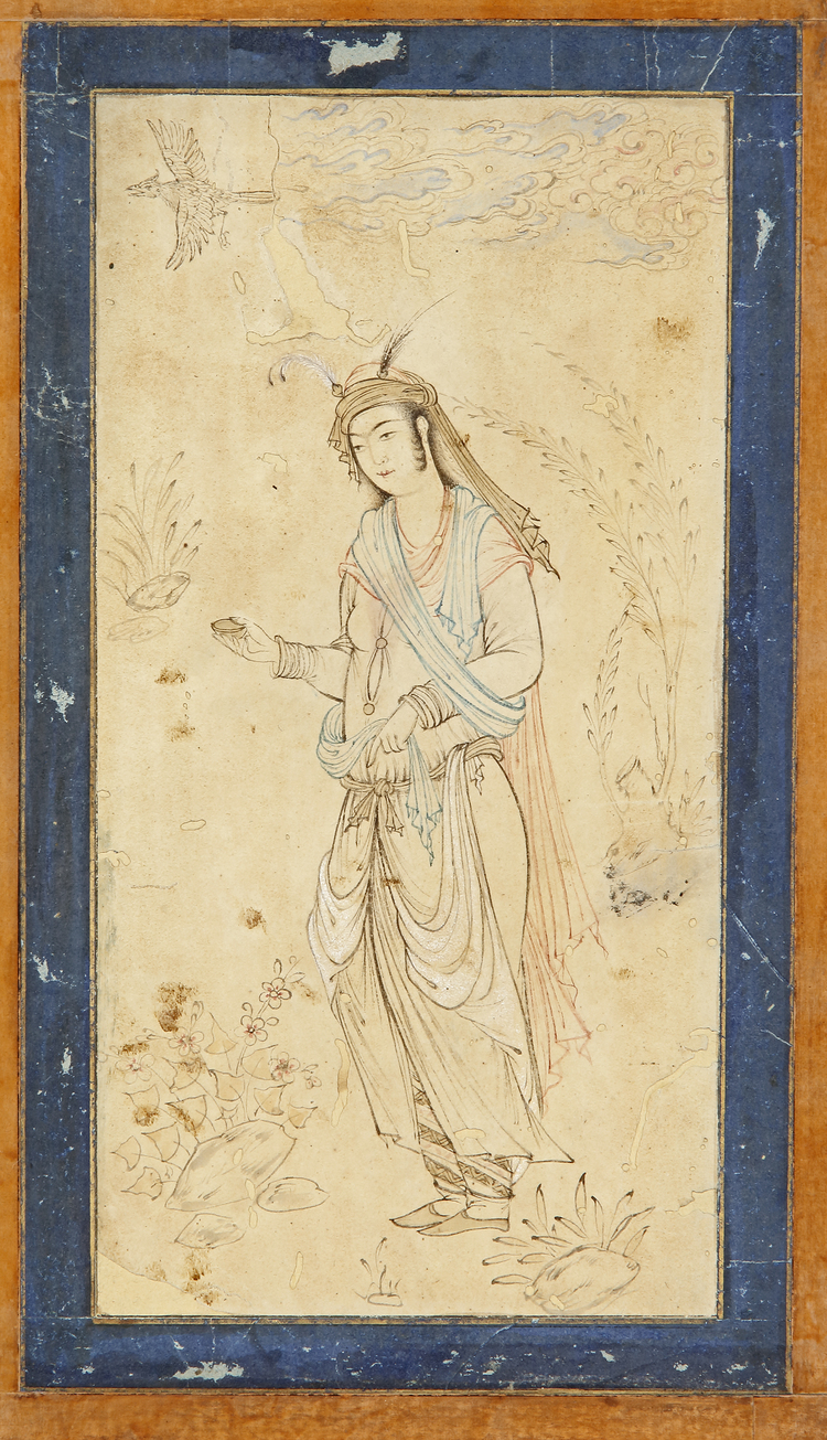A PERSIAN MINIATURE OF A YOUTH, 
