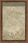 A PERSIAN MINIATURE OF THE MI'RAJ (THE ASCENT OF THE PROPHET MUHAMMAD TO HEAVEN), 20TH CENTURY