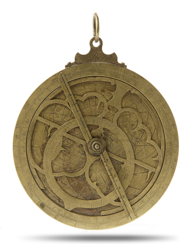 A BRASS ASTROLABE, PROBABLY SPAIN, 19TH CENTURY