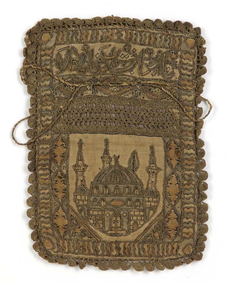 AN OTTOMAN SILK EMBROIDERED PURSE, TURKEY, 19TH CENTURY