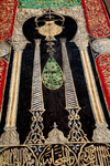 AN OTTOMAN SILK AND METAL-THREAD EMBROIDERED WALL HANGING, TURKEY, 19TH CENTURY