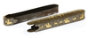 A GILT QAJAR BRONZE PEN CASE OR QALAMDAN, 19TH CENTURY