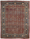 A MAHAL RUG WITH FLORAL DESGIN AND BORDER, 19TH CENTURY