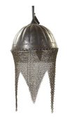 A PERSIAN QAJAR HELMET, EARLY  19TH CENTURY