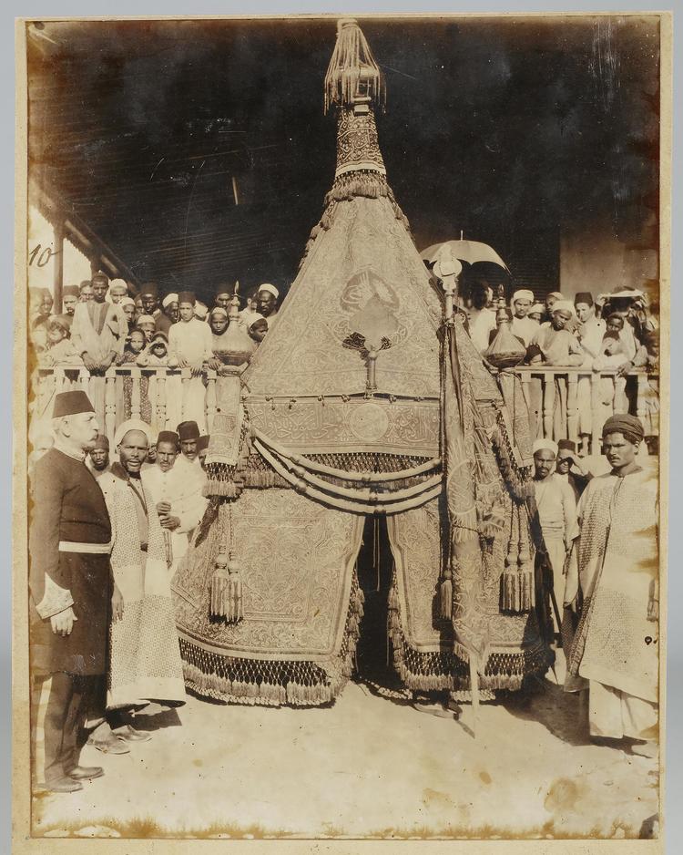 AN OLD PHOTOGRAPH OF THE MAHMAL,  1304 AH/1886 AD