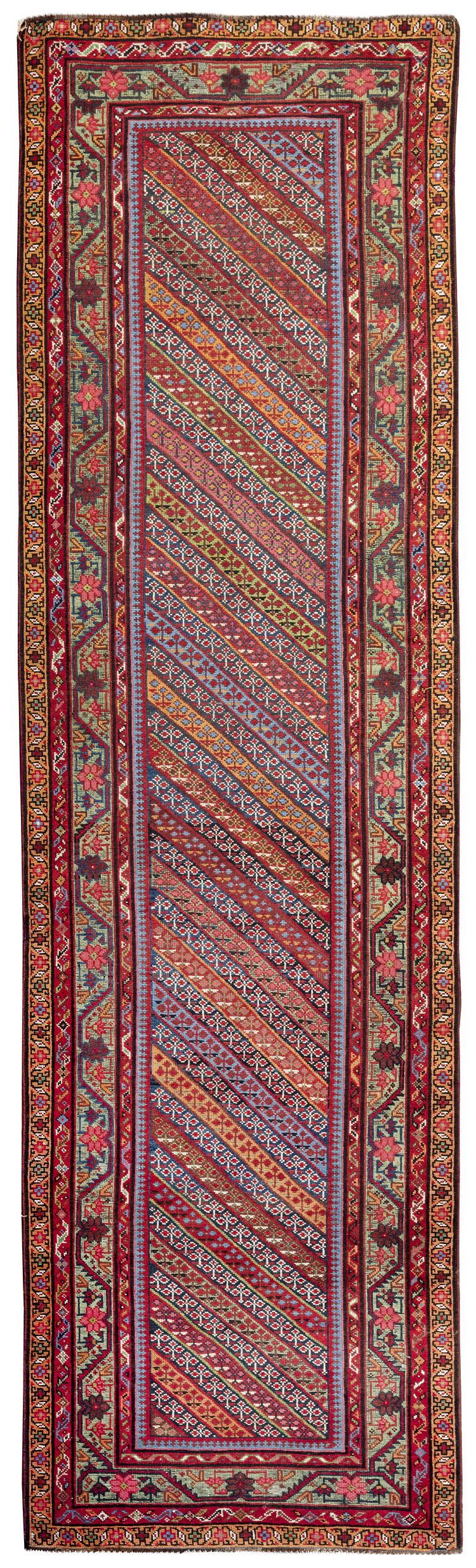 A SAL (STRIPES) RUNNER, NORTH WEST PERSIA, END 19TH CENTURY