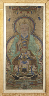 A CHINESE PAINTING OF A TAOIST FIGURE, LATE MING DYNASTY (17TH CENTURY), EARLY QING
