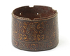 A RASULID LACQUERED CYLINDRICAL WOOD BOX, SOUTH ARABIA, 14TH CENTURY