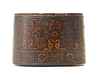 A RASULID LACQUERED CYLINDRICAL WOOD BOX, SOUTH ARABIA, 14TH CENTURY
