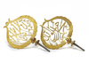 A PAIR OF GILT METAL ORNAMENTS,19TH-20TH CENTURY