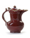 A CHINESE MONK'S CAP EWER AND COVER