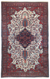EXTREMLY FINE MISHAN MALAYER RUG, LATE 19TH CENTURY