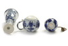 A LOT OF A CHINESE BLUE AND WHITE ROSEWATER SPRINKLER, A STEM BEAKER AND SUGAR POT, KANGXI PERIOD (1662-1722)
