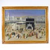 AN OIL PAINTING DEPICTING A PILGRIMAGE TO MECCA, EARLY 20TH CENTURY