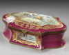 A  PINK SEVRES JEWELRY BOX, LATE 19TH CENTURY
