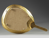 A FRENCH GILT BRONZE  AND ENAMELED HAND MIRROR, 19TH CENTURY