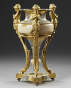 A BRONZE STANDING CUP, 19TH CENTURY