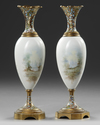 A PAIR OF FRENCH SMALL VASES, 19TH CENTURY