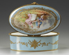 A SEVRES PORCELAIN JEWELRY BOX, 19TH CENTURY