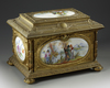 A LARGE JEWELRY BOX, SEVRES PORCELAIN, 19TH CENTURY
