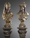 A  PAIR OF BUSTS AFTER L. HOTTOT, LATE 19TH CENTURY