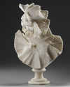 AN ALABASTER BUSTE, LATE 19TH CENTURY