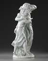 A FRENCH BISCUIT STATUE, SIGNED BY MOREAU (1834-1917)